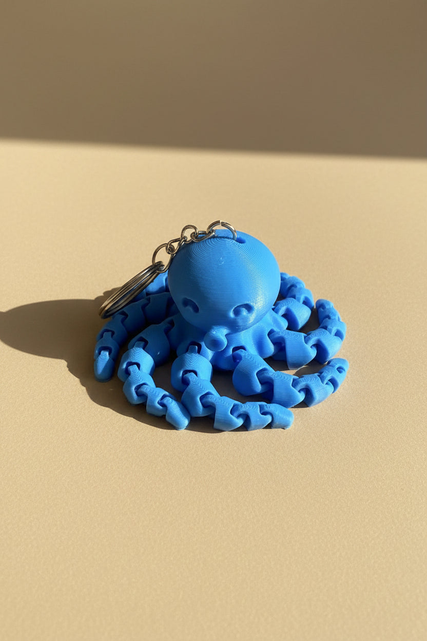 Flexibele Octopus Sleutelhanger