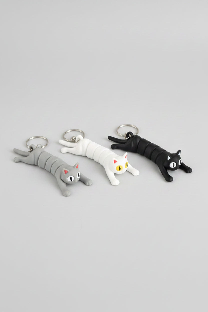Flexibele Kat Sleutelhanger