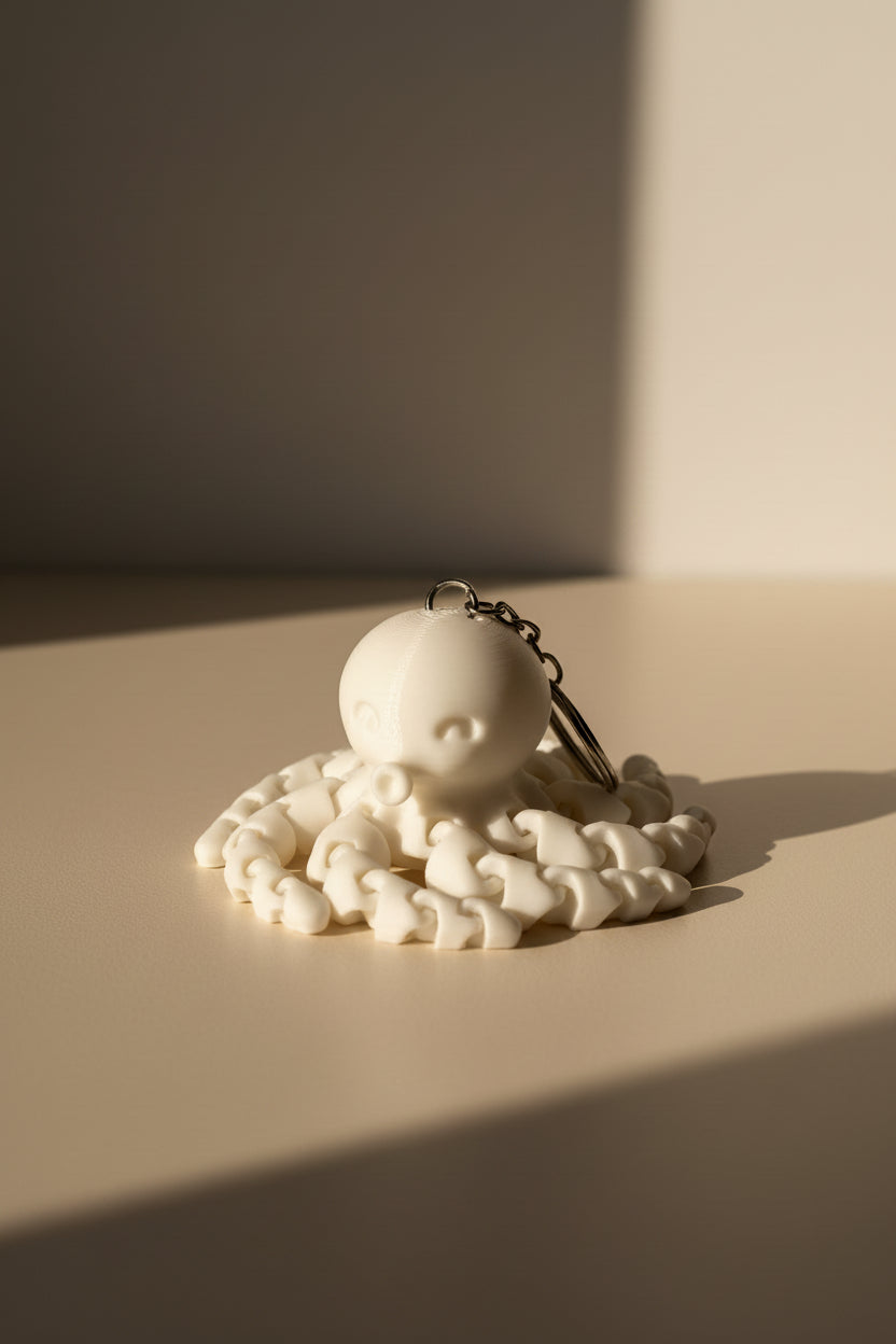 Flexibele Octopus Sleutelhanger