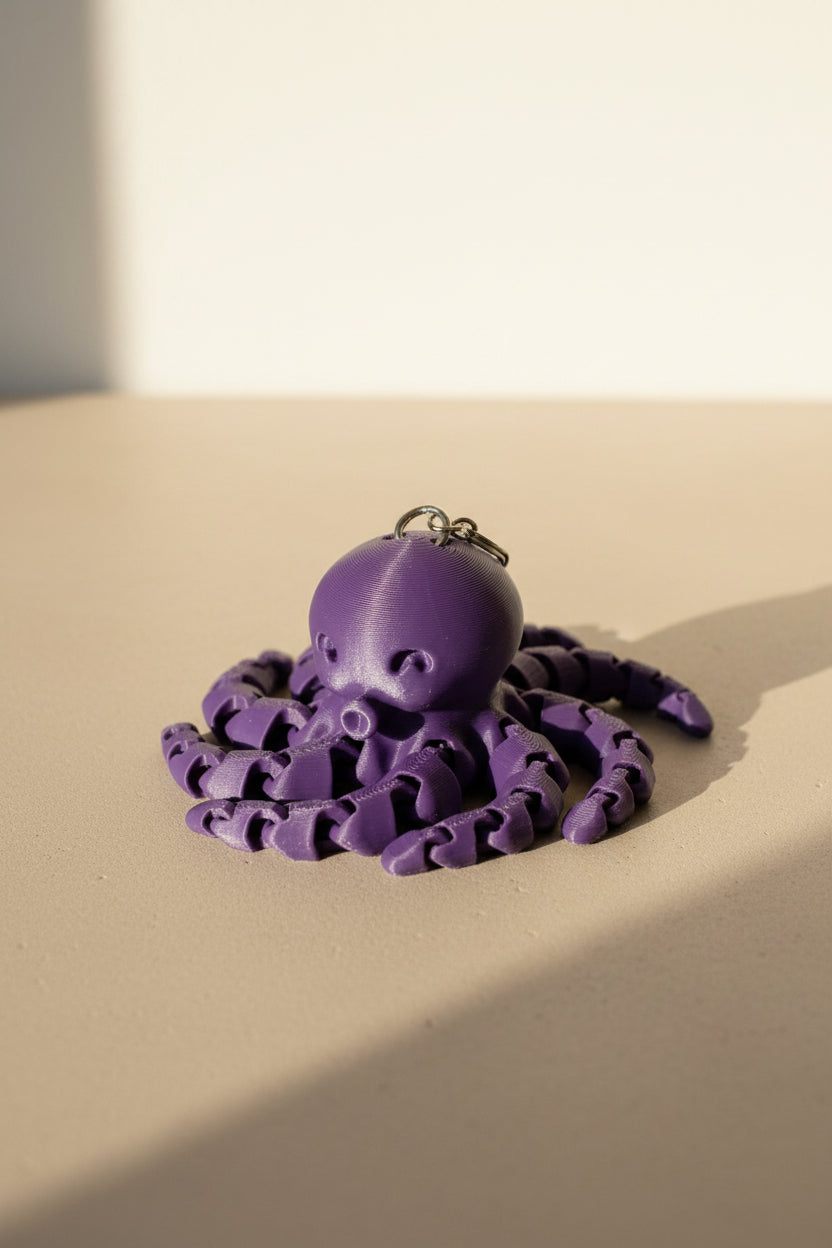 Flexibele Octopus Sleutelhanger