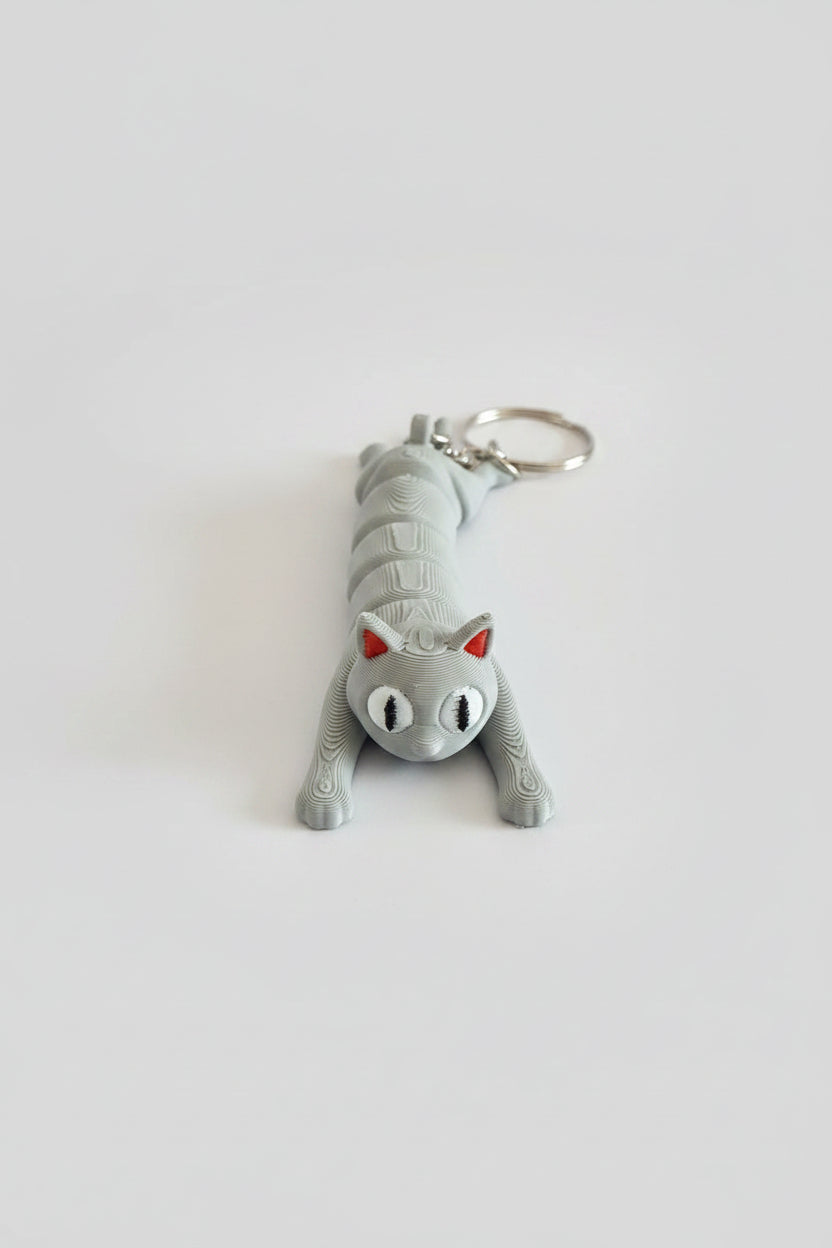 Flexibele Kat Sleutelhanger