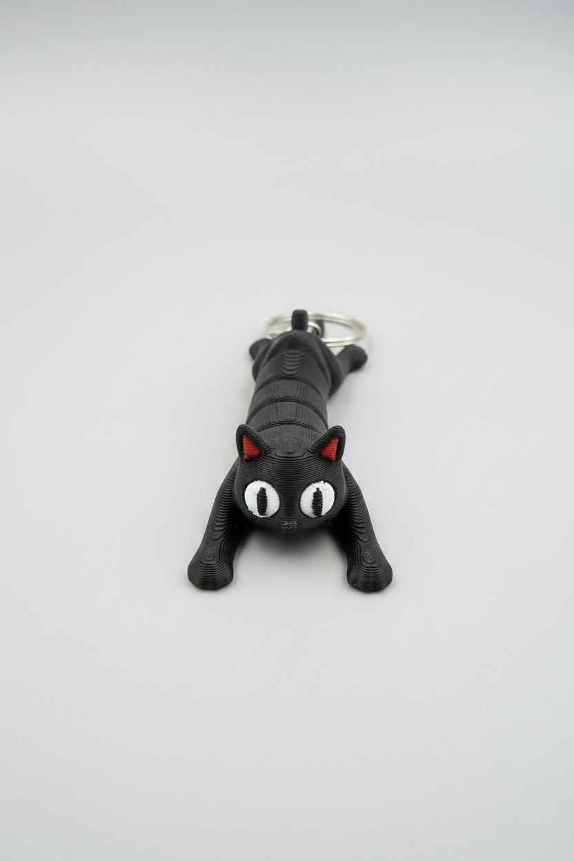 Flexibele Kat Sleutelhanger