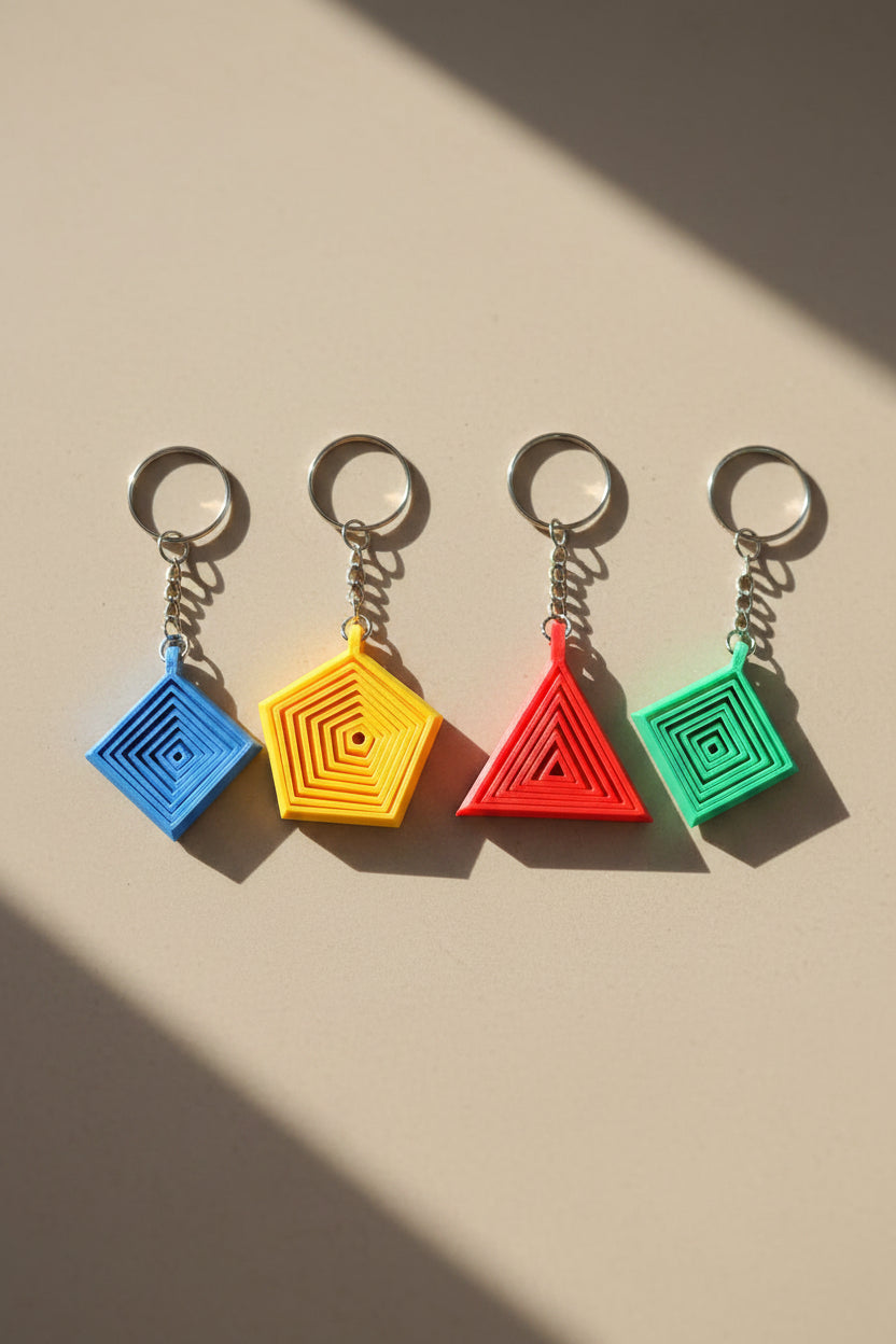Geometrische Fidget Sleutelhangers